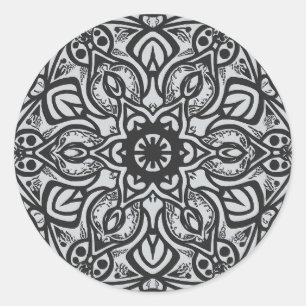 Adesivo Redondo adesivo,adesivo de design de arte mandala,item de