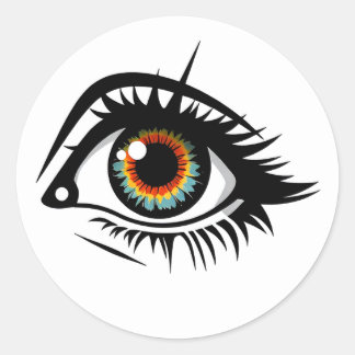 Adesivo Redondo adesivo, olho