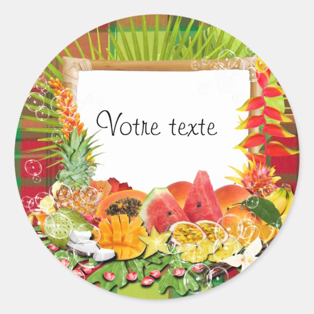 Adesivo Redondo adesker tropical-madras (Frente)