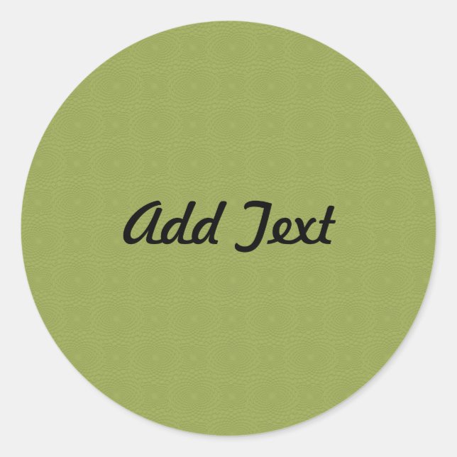 Adesivo Redondo Adicionar Convite de Texto Personalizado (Frente)