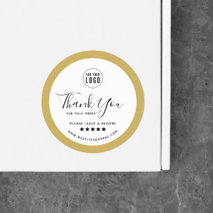 Adesivo Redondo Adicionar Cor de borda personalizada do logotipo O