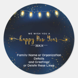 Adesivo Redondo Adicionar Detalhes da Organização da Família de An