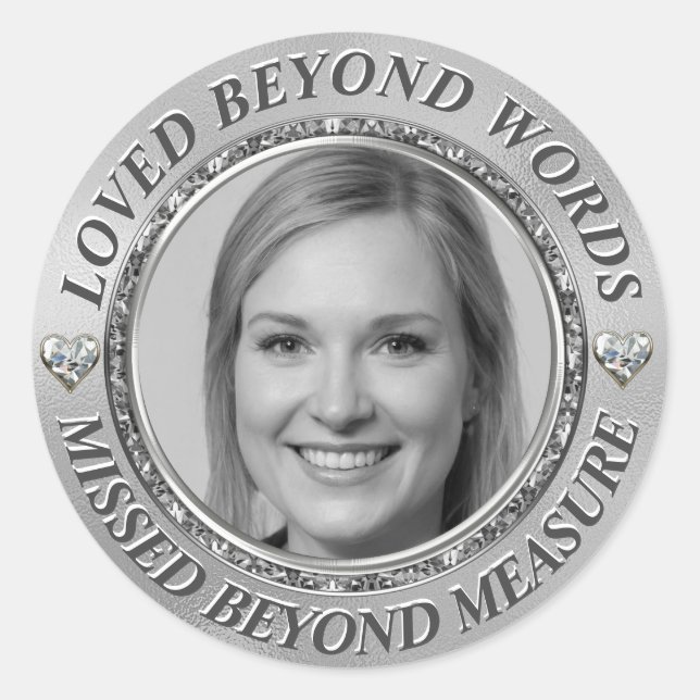 Adesivo Redondo Adicionar Foto e Nome (Frente)