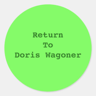 ADESIVO REDONDO ADICIONAR O SEU PRÓPRIO VESTIDO DE TEXTO