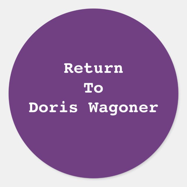 ADESIVO REDONDO ADICIONAR O SEU PRÓPRIO VESTIDO DE TEXTO (Frente)