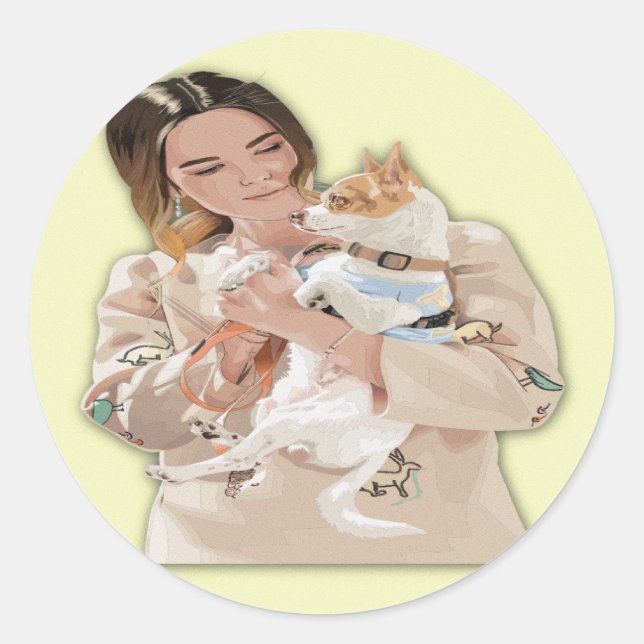 Adesivo Redondo Adicionar personalização fotográfica (Frente)