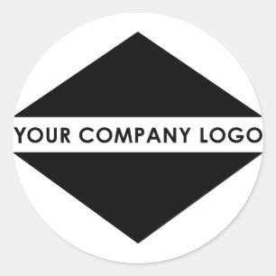 Adesivo Redondo Adicionar seu Design  Logotipo da empresa personal