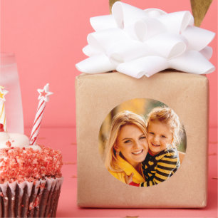 Adesivo Redondo Adicionar Sua Própria Foto