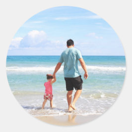 Adesivo Redondo Adicionar sua própria foto e/ou texto