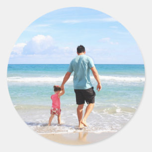 Adesivo Redondo Adicionar sua própria foto e/ou texto