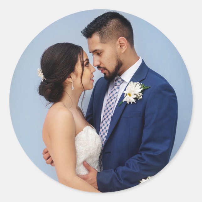 Adesivo Redondo Adicionar Sua Própria Imagem Foto Personalizada (Frente)