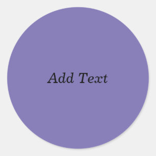 Adesivo Redondo Adicionar Texto Personalizado Roxo Criar