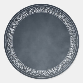 Adesivo Redondo Adicionar Vinheta Personalizada Do Quadro De Alqui