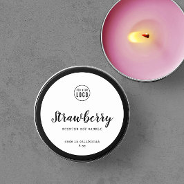 Adesivo Redondo Adicione o Rótulo do Produto e o Script do seu Log