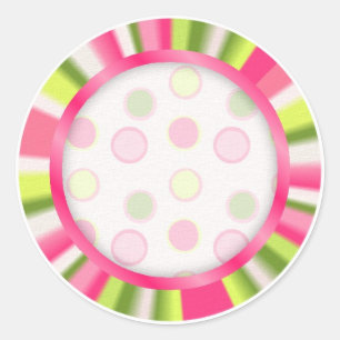 Adesivo Redondo Adicione o seu nome aos Cupcakes de aniversário