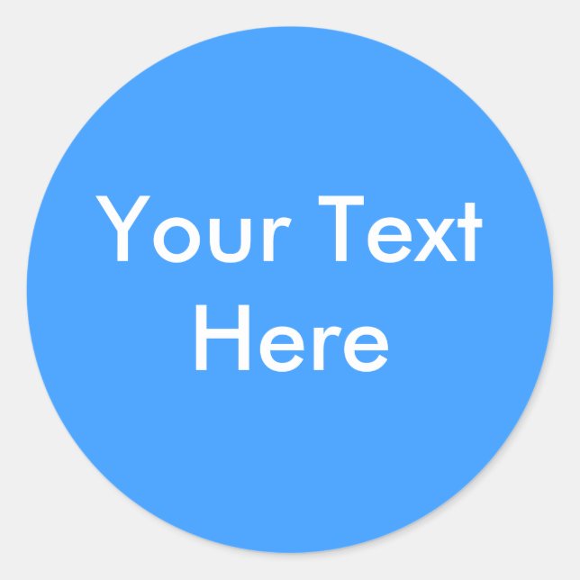 Adesivo Redondo Adicione seu imagem ou texto aqui (Frente)