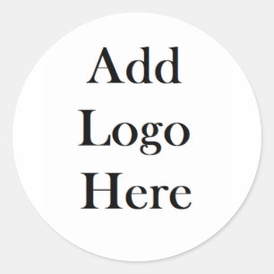 Adesivo Redondo Adicione seu logotipo a isto