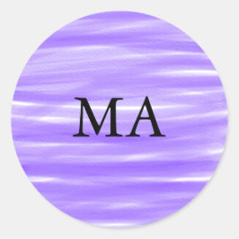 Adesivo Redondo Adicione seu nome letra homem minimal monograma si