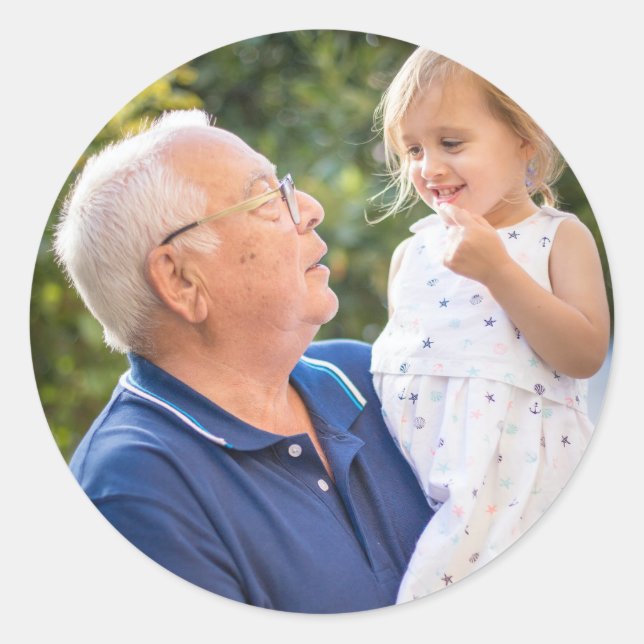 Adesivo Redondo Adicione sua foto favorita (Frente)