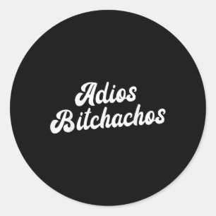 Adesivo Redondo Adios Achos Womens Cinco De Mayo Adios Achos