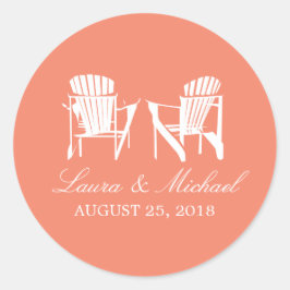Adesivo Redondo Adirondack Chairs | Casamento