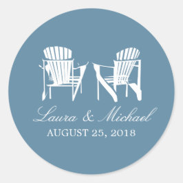 Adesivo Redondo Adirondack Chairs | Casamento