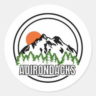 Adesivo Redondo Adirondacks Nova York