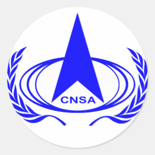 Adesivo Redondo Administração Espacial Nacional da China - CNSA