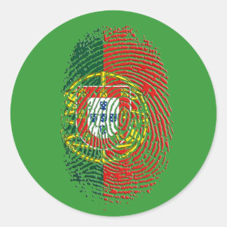 Adesivo Redondo ADN Português (ADN) - Tugas Camisas e Presentes