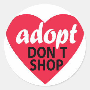 Adesivo Redondo Adopt não compra