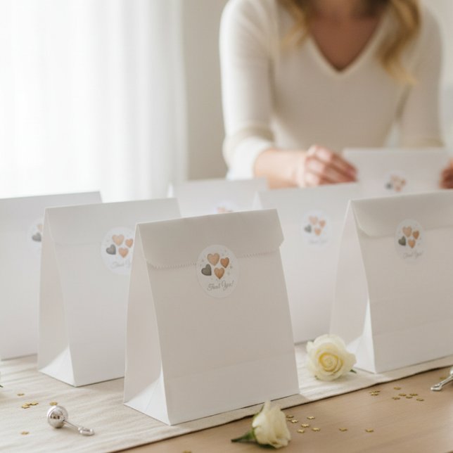 Adesivo Redondo Adoption Baby Shower Favor "Thank You" Stickers (Adoption Baby Shower Favor "Thank You" Stickers)