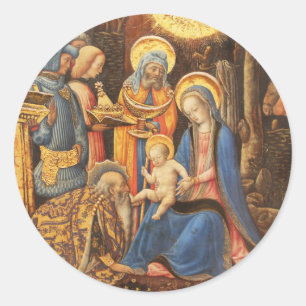 Adesivo Redondo Adoração dos Reis (Adorazione dei Magi)