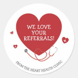 Adesivo Redondo Adoramos Seus Referenciais Médicos