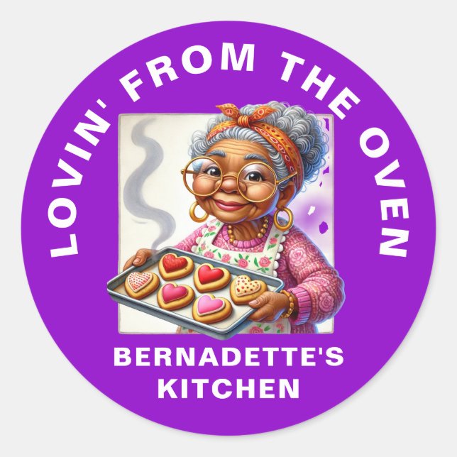 Adesivo Redondo Adorando do Forno (Frente)