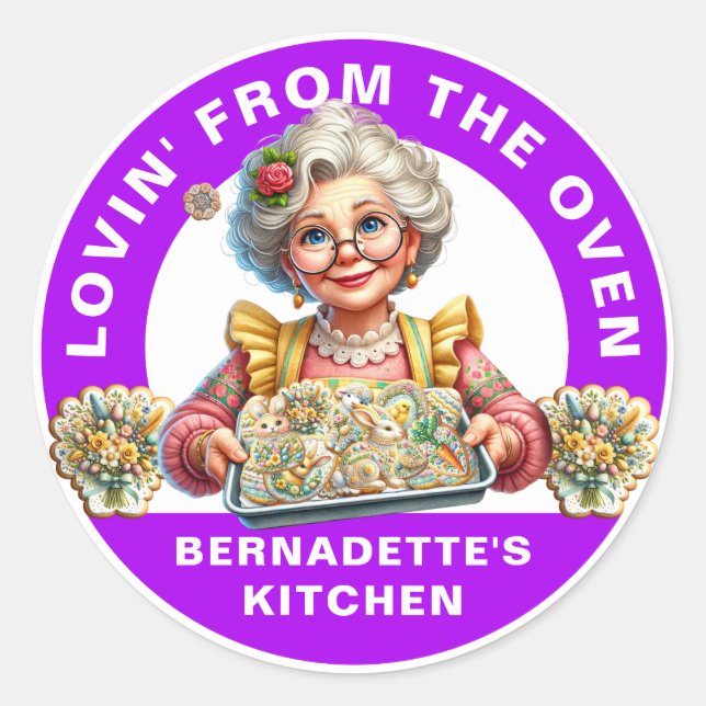 Adesivo Redondo Adorando do Forno (Frente)