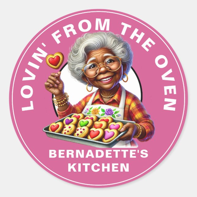 Adesivo Redondo Adorando do Forno (Frente)