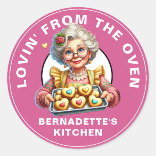 Adesivo Redondo Adorando do Forno