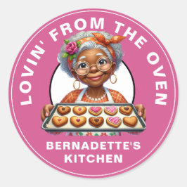 Adesivo Redondo Adorando do Forno