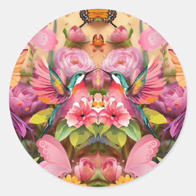 Adesivo Redondo adorável (Frente)