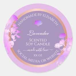 Adesivo Redondo Adorável Rótulos de empacotamento de produto flexí