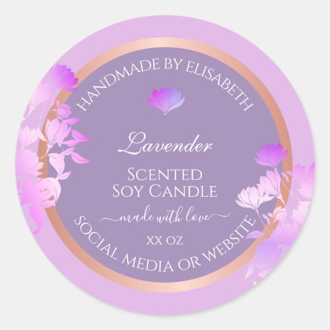 Adesivo Redondo Adorável Rótulos de empacotamento de produto flexí (Frente)