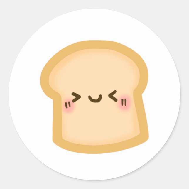 Adesivo Redondo Adorável valente (Frente)