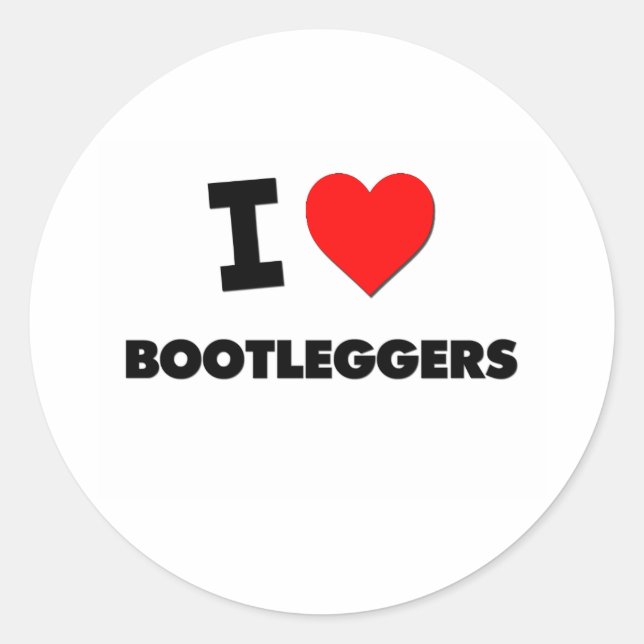 Adesivo Redondo Adoro Bootlegers (Frente)