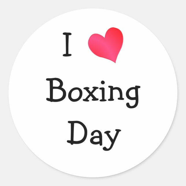 Adesivo Redondo Adoro Boxing Day (Frente)