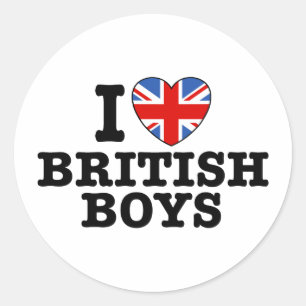 Adesivo Redondo Adoro British Boys