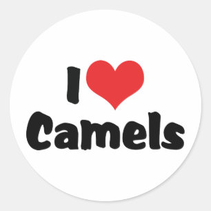Adesivo Redondo Adoro Camelos do Coração
