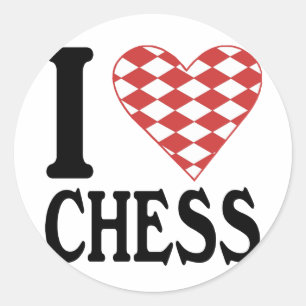 Adesivo Redondo Adoro Chess Sticker
