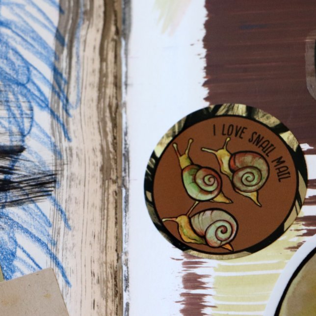 Adesivo Redondo Adoro Correio (Criador carregado)