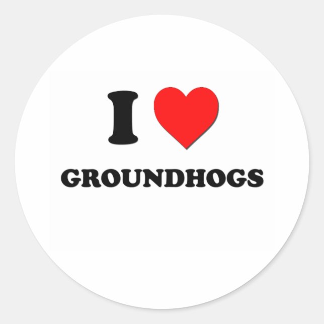Adesivo Redondo Adoro Groundhogs (Frente)