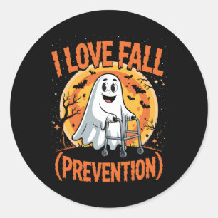 Adesivo Redondo Adoro Prevenção a Queda Terapia Física Halloween